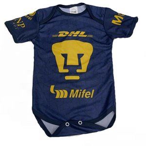 Pumas UNAM Baby Soccer Jumper Jersey Bodysuit Baby Suit